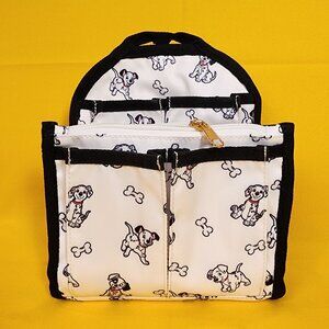 Disney 101 Dalmatians Puppy Bone AOP Mini Backpack Organizer Insert NEW